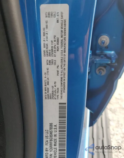 2025 Ram 1500 Big Horn/Lone Star из США, поврежденный, VIN 1C6RRFBG8SN576586